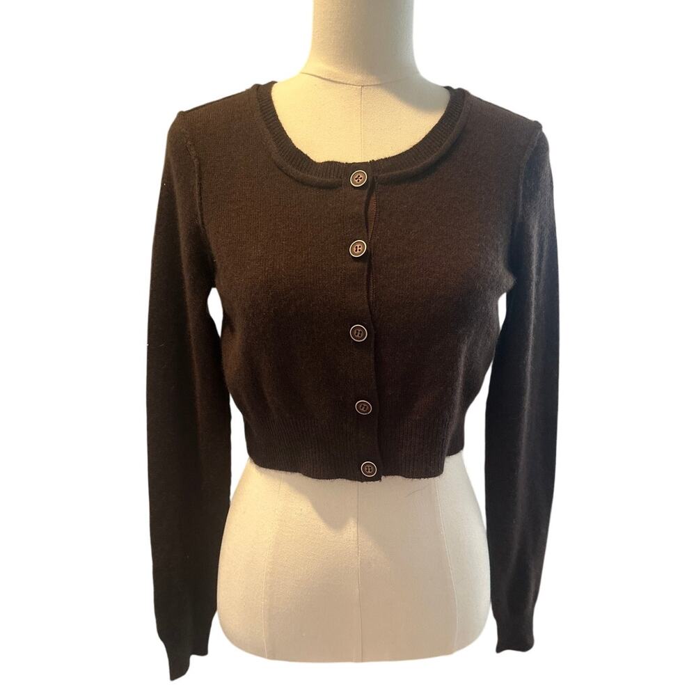 Cullen 100% Cashmere Cropped Cardigan – Women’s XS